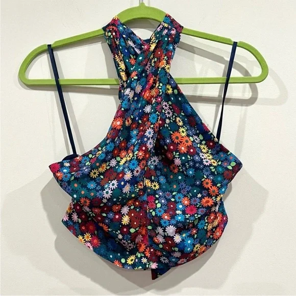 STAUD Kai Floral Print Smocked Top - Picture 4 of 8